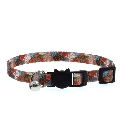 Printed Pet Cat Collar Necklace with Bell