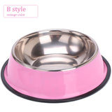 Non-slip Steel Pet Bowl