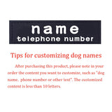 Personalized Dog ID Label Sticker Patch Custom Dog Tag