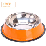 Non-slip Steel Pet Bowl