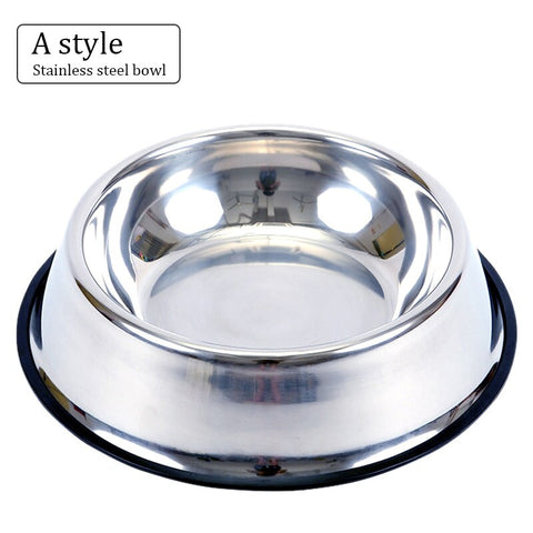 Non-slip Steel Pet Bowl