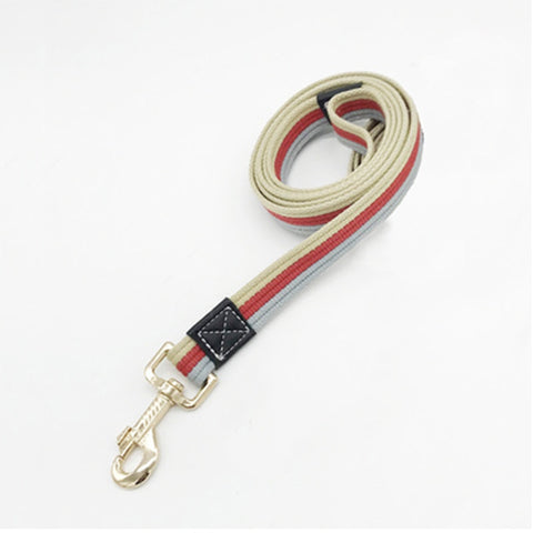 Thick Canvas Pet Dog Leash Set